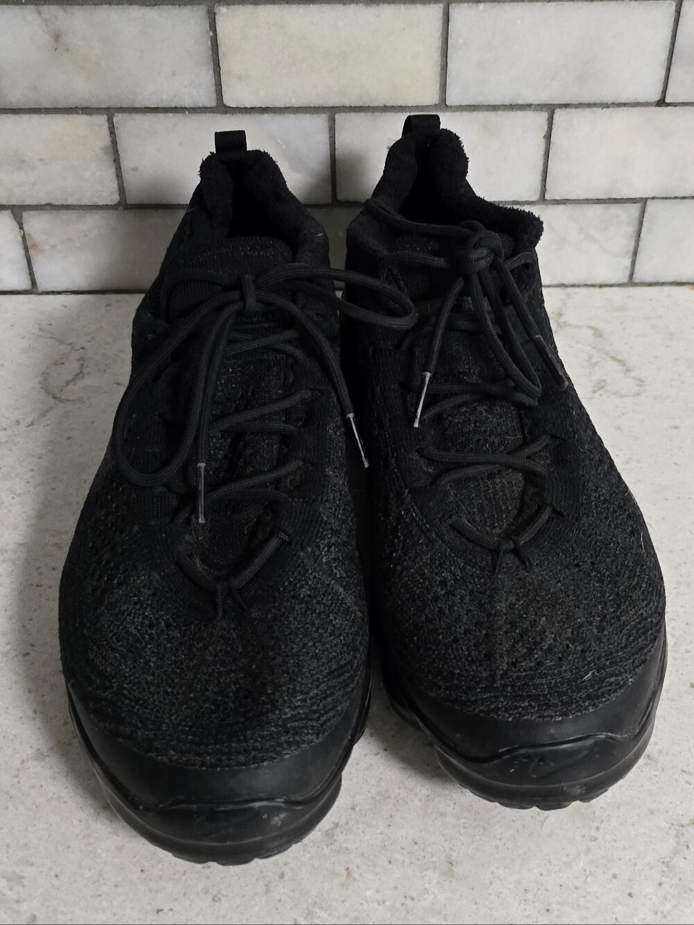 Nike Air Vapor Max 2023 FlyKnit Shoes 'Triple Black' Size 10.5 - Picture 2 of 6
